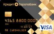 Дебетовая карта «CASH CARD» Кредит Европа Банка